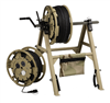 Reel Stand Dual SQ Axle AL Carc Green Dual Brake Dual Crank Single Pouch Toe Clamps