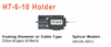 H7610 6F Fibre Holder 1 PairLeft  Right for KR12A