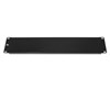 2RU 19 Blank Panel Metal Black