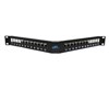 1RU 24 Port Angled Modular Patch Panel