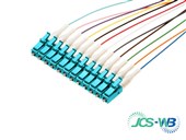 JCS Pigtails LC 2M OM4 900um Coloured 12 Pack