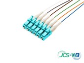 JCS Pigtails LC 2M OM4 900um Coloured 6 Pack