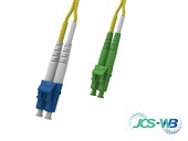 JCS Duplex LCLCA SM LSZH Lead 1M 2mm YL
