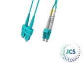 JCS Duplex SCLC OM3 LSZH Lead 15M 2mm AQ