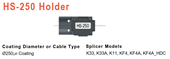 HS250 Left Holder 250m fibre holder  KF4 KF4A K33 K33A