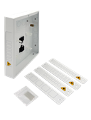 MUTO 260mm x 220mm x 50mm White with Perspex Lid and adaptor plates Meets DCCS V3 Spec