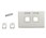 Data Wall Outlet Plate Dual Socket 10 Pack