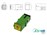 Adaptor SCA Simplex Hinged Shutter Green  12 Pack